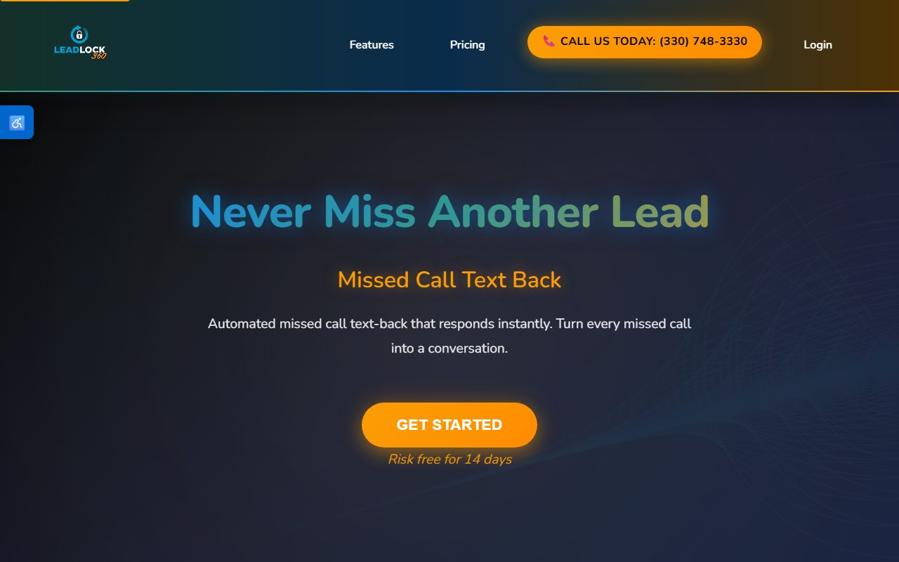 LeadLock 360 website screenshot